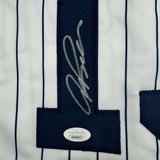 Autographed/Signed Alex Rodriguez New York Pinstripe Baseball Jersey JSA COA