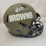 MYLES GARRETT SIGNED CLEVELAND BROWNS F/S STS SPEED AUTHENTIC HELMET BECKETT QR