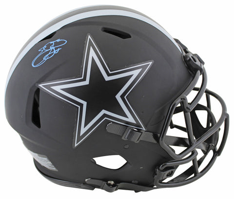 Cowboys Emmitt Smith Signed Eclipse Full Size Speed Proline Helmet BAS #WK14390