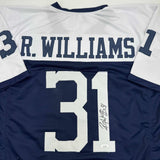 Autographed/Signed Roy Williams Dallas Thanksgiving Football Jersey JSA COA