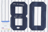 Luis Medina Signed New York Yankees Jersey Inscribed "Lets Go Yankees" (PSA)