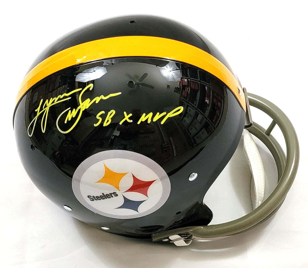 Lynn Swann Signed Pittsburgh Steelers TK Authentic Helmet W/ SB X MVP Beckett