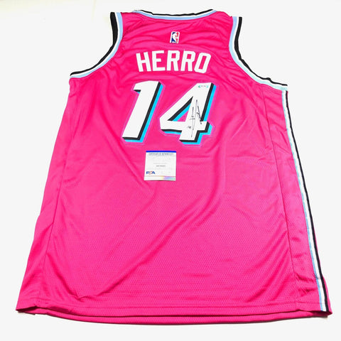 Tyler Herro signed jersey PSA/DNA Miami Heat Autographed