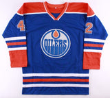 Anton Slepyshev Signed Oilers Jersey (Beckett COA) Edmonton Left Winger