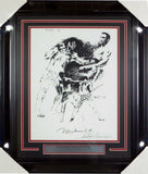 Muhammad Ali, Joe Frazier & LeRoy Neiman Autographed Framed Litho Beckett A74183