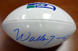 WALTER JONES AUTOGRAPHED WHITE LOGO FOOTBALL SEATTLE SEAHAWKS MCS HOLO 72391