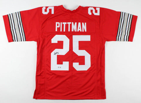 Antonio Pittman Signed Ohio State Buckeyes Jersey (PSA COA)Ranks 8th OSU Rushing