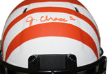 Ja'Marr Chase Signed Cincinnati Bengals Lunar Mini Helmet BAS 34889