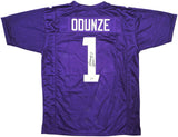 WASHINGTON HUSKIES ROME ODUNZE AUTOGRAPHED PURPLE JERSEY BECKETT WITNESS 227331