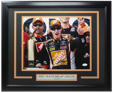 Joey Sliced Bread Logano Signed Framed 11x14 Nascar Photo JSA