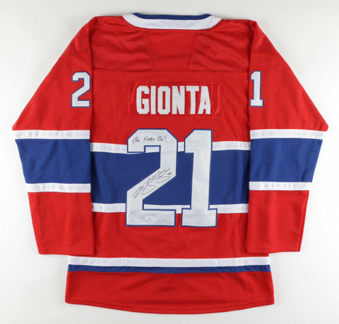 Brian Gionta Signed Montreal Canadiens Jersey Inscribed "Go Habs Go!" (JSA COA)