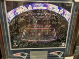 New England Patriots Team Signed Auto Photo Custom Framed To 20x24 JSA TriStar