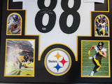 FRAMED PITTSBURGH STEELERS PAT FREIERMUTH AUTOGRAPHED SIGNED JERSEY BECKETT HOLO