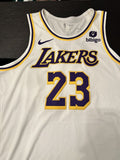 LeBron James Lakers Autographed Team Issued Jersey w/ Crown Inscription JSA/SIA