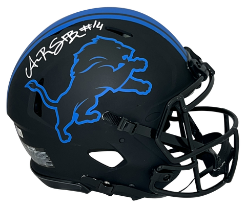 AMON-RA ST BROWN AUTOGRAPHED DETROIT LIONS AUTHENTIC ECLIPSE HELMET BECKETT