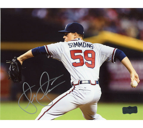 Shae Simmons Signed Braves Unframed 8x10 Photo-Silver Ink