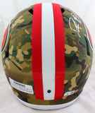 Deion Sanders Autographed 49ers F/S Camo Speed Helmet-Beckett W Hologram *White