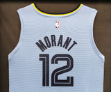 MEMPHIS GRIZZLIES JA MORANT AUTOGRAPHED FRAMED FANATICS JERSEY ROY 20 BECKETT