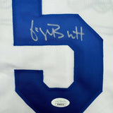 Autographed/Signed George Brett Kansas City White Baseball Jersey JSA COA