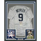 FRAMED Autographed/Signed GRAIG NETTLES 33x42 Yankees Pinstripe Jersey JSA COA