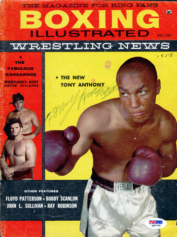 Ernest Tony Anthony Autographed Boxing Illustrated Magazine Cover PSA/DNA Q95795