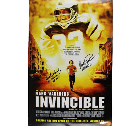 Papale & Vermeil Signed Philadelphia Eagles Unframed 24x36 Invincible Poster