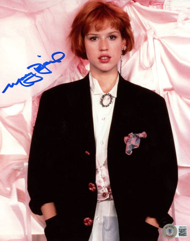 Molly Ringwald Autographed/Signed Pretty in Pink 8x10 Photo Beckett 46901