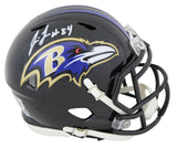 Ravens Jermaine Lewis Authentic Signed Speed Mini Helmet BAS Witnessed