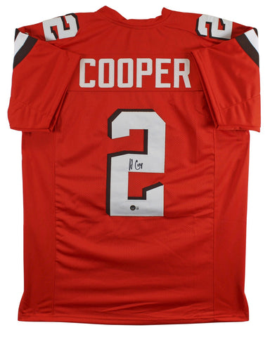 Amari Cooper Authentic Signed Orange Pro Style Jersey Autographed BAS Witnessed