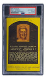 Billy Herman Signed 4x6 Chicago Cubs HOF Plaque Card PSA/DNA 85026265