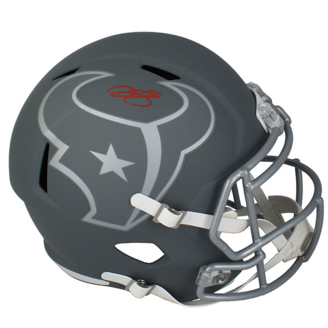 Dalton Schultz Autographed (In Red) Texans Slate Full Size Speed Helmet Beckett