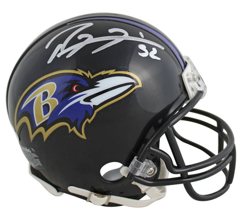 Ravens Ray Lewis Authentic Signed Rep Mini Helmet w/ Silver Sig BAS Witnessed