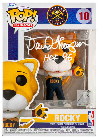 David Thompson Signed Nuggets Rocky NBA Mascot Funko Pop #10 w/HOF'96 - (SS COA)