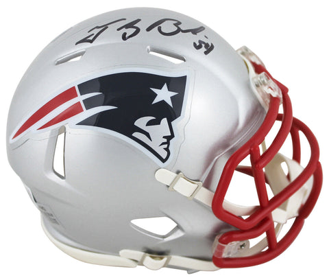 Patriots Tedy Bruschi Authentic Signed Speed Mini Helmet BAS Witnessed