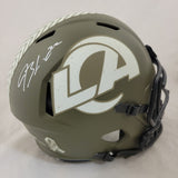 BLAKE CORUM SIGNED LOS ANGELES RAMS F/S STS SPEED REPLICA HELMET BECKETT QR COA