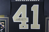 ALVIN KAMARA (Saints black SKYLINE) Signed Autographed Framed Jersey Beckett