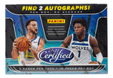 2020/21 Panini Certified Basketball Card Hobby Box SEALED