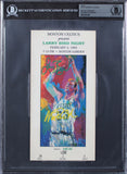 Larry Bird & Magic Johnson Signed 2/4/1993 Larry Bird Night Ticket Stub BAS Slab