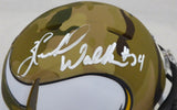 HERSCHEL WALKER AUTOGRAPHED SIGNED VIKINGS CAMO SPEED MINI HELMET BECKETT 185957