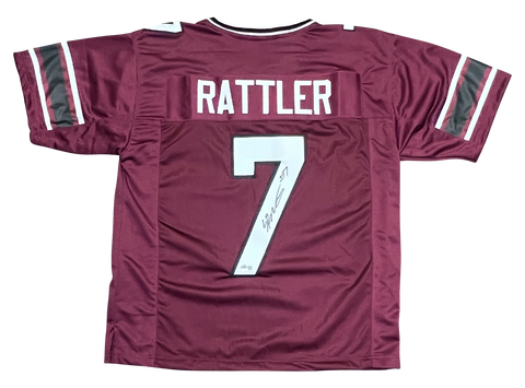 SPENCER RATTLER SIGNED SOUTH CAROLINA GAMECOCKS #7 GARNET JERSEY BECKETT