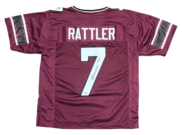 SPENCER RATTLER SIGNED SOUTH CAROLINA GAMECOCKS #7 GARNET JERSEY BECKETT