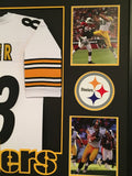 FRAMED HEATH MILLER AUTOGRAPHED SIGNED PITTSBURGH STEELERS JERSEY JSA COA