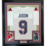 Framed Autographed/Signed Matthew Judon 33x42 New England White Jersey JSA COA