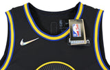 Warriors Stephen Curry "Goat" Signed '21 Black Nike City Ed Authentic Jersey BAS