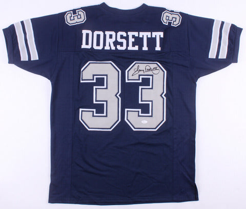 Tony Dorsett Signed Dallas Cowboys Jersey (JSA) 4xPro Bowl R.B. (1978,1981-1983)