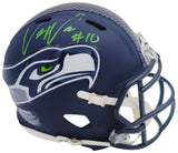 UCHENNA NWOSU AUTOGRAPHED SIGNED SEAHAWKS BLUE SPEED MINI HELMET MCS HOLO 211036