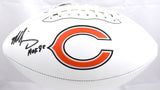 Mike Singletary Signed Chicago Bears Logo Football w/HOF - Beckett W Hologram