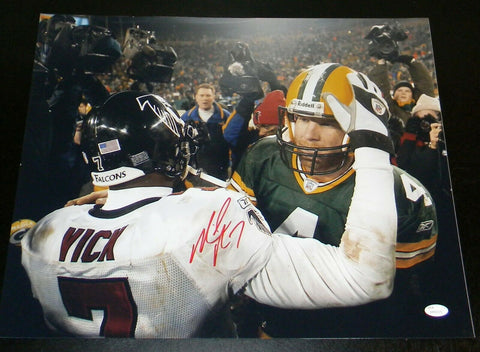 MICHAEL VICK AUTOGRAPHED SIGNED ATLANTA FALCONS 16x20 PHOTO JSA