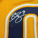 Framed Autographed/Signed Filip Forsberg 35x39 Nashville Yellow Jersey JSA COA