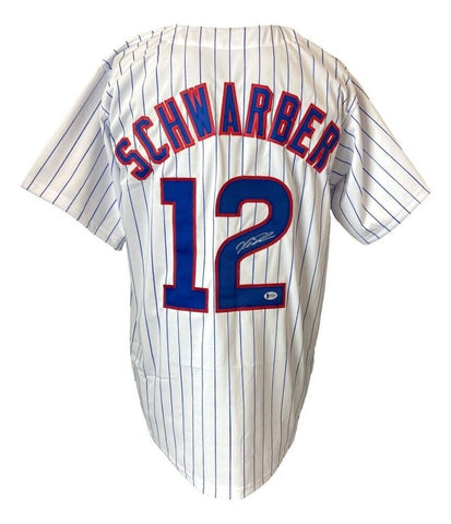 Kyle Schwarber Signed Chicago Cubs Jersey (Beckett) 2016 World Series Champion
